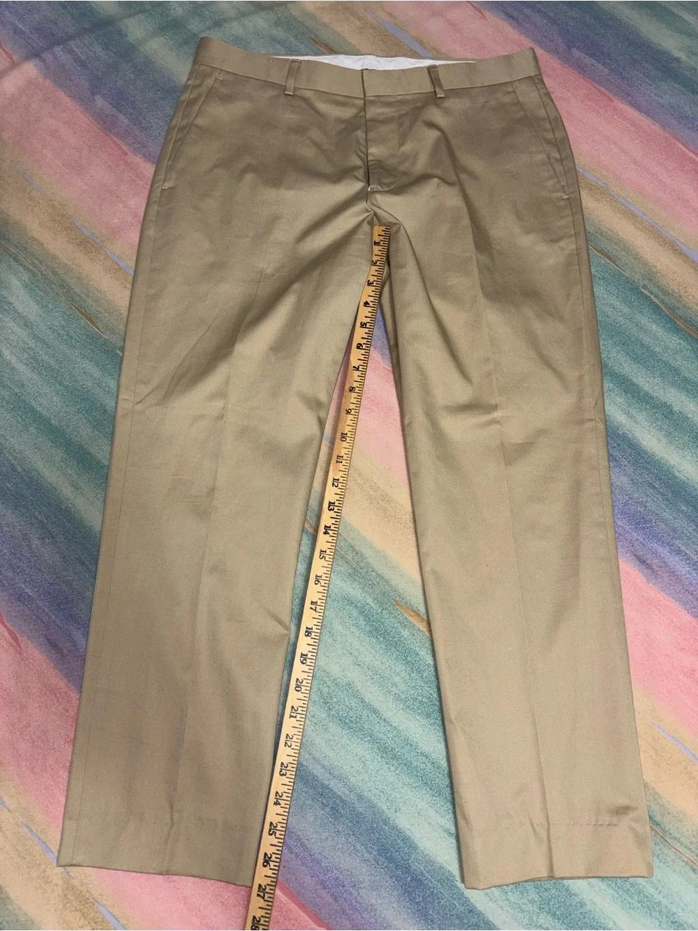 J. Crew Ludlow Slim tan Italian Suit (Jacket/Pants) size 40S cotton